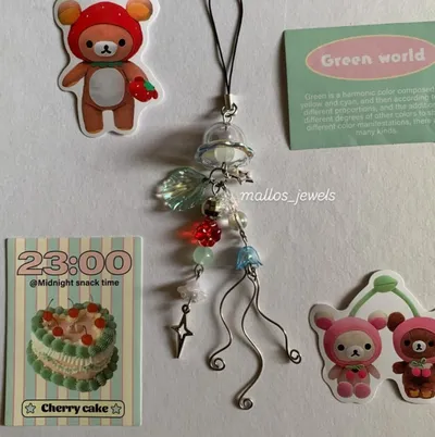 Jumino Core Jellyfish Phone Charm